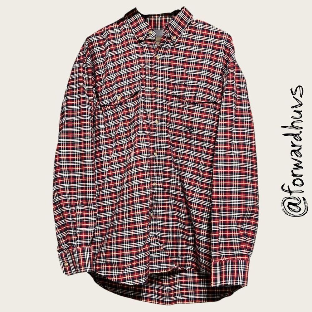 Roper Men’s Western Plaid Shirt – Size M – 100% Cotton